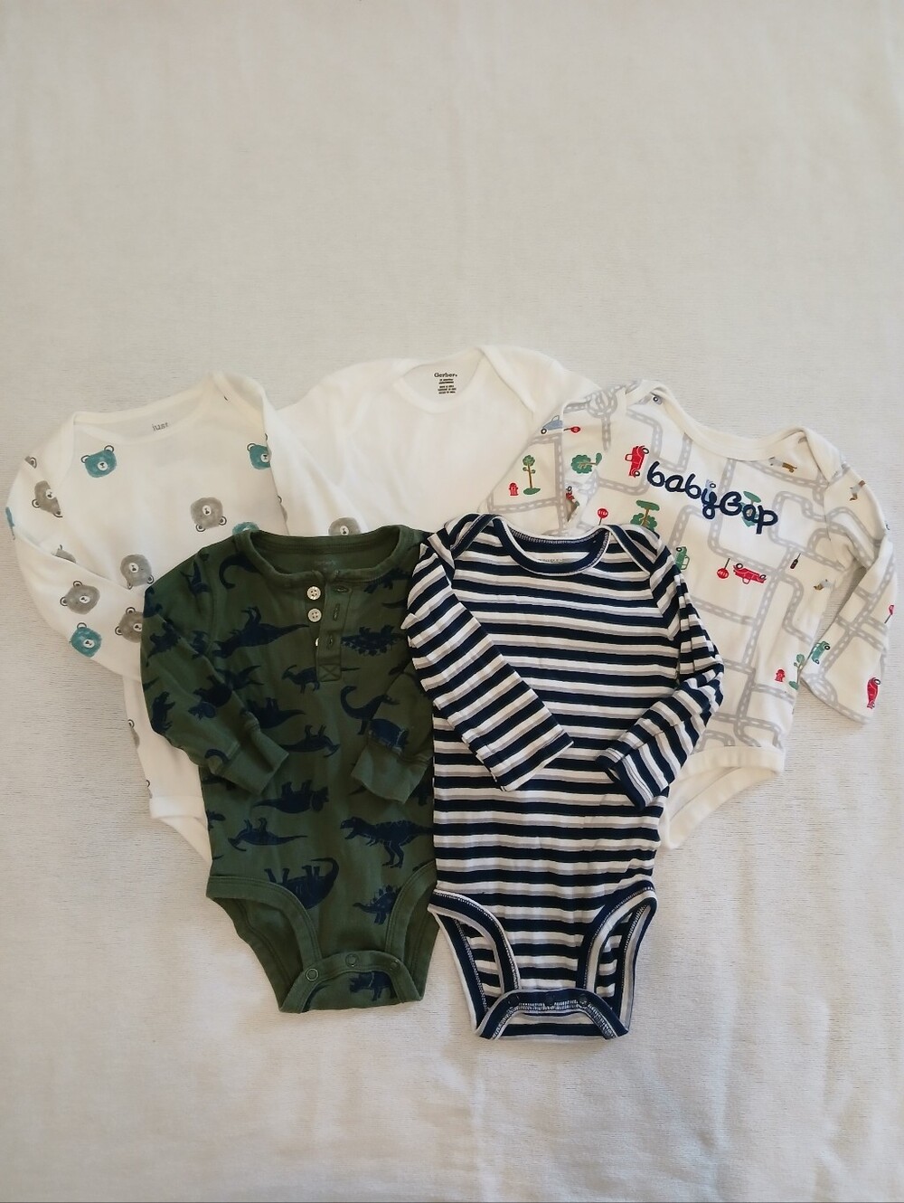 Bundle Boys 9Month Long Sleeve Bodysuits Carters Baby Gap Gerbers
